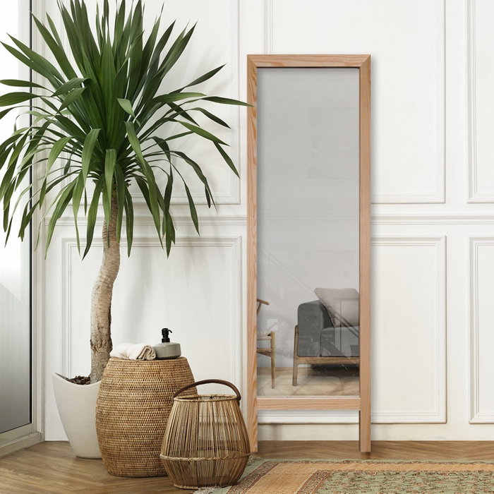 Hanah Home Espejo Cheval Natural 45 x 145 cm